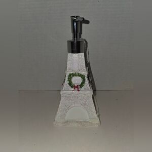 Paris France Eiffel Tower Soap Dispenser. 8 1/2 inches tall. Christmas Decor